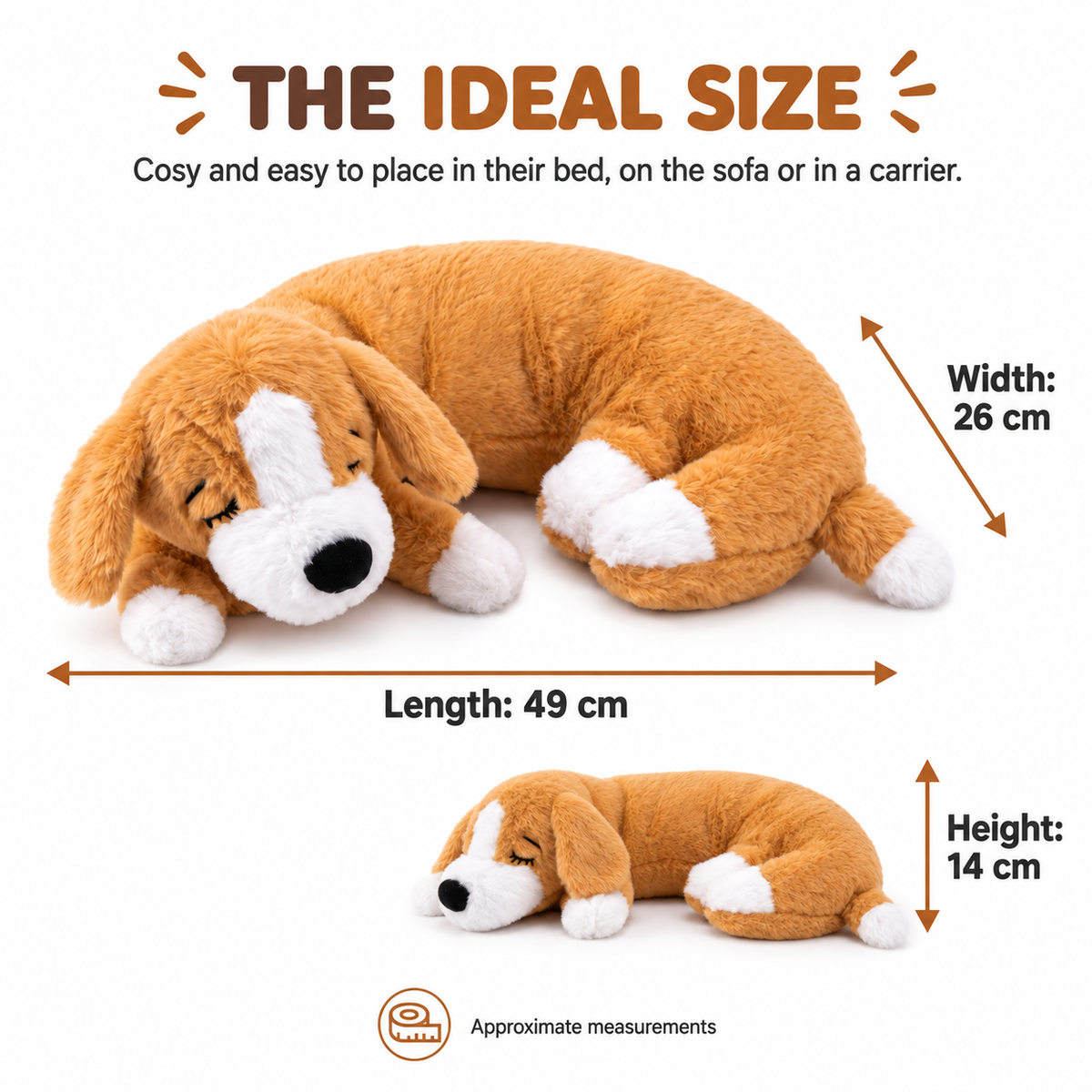 Heartbeat Calming Plush for Anxious Dogs